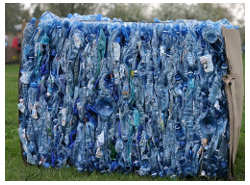 butelki plastikowe, butelki pet, sprasowane butelki pet, butelki do recyklingu